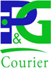P&G Courier Service logo